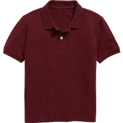 Old Navy Boy's School Uniform Pique Polo Shirt - Crimson Cranberry