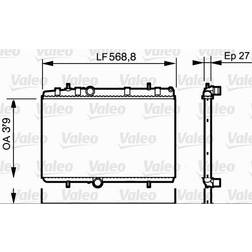 Valeo Kühler, Motorkühlung PEUGEOT,CITROËN,DS 734338 1330F5,1330J7,1330J8 Kühler,Wasserkühler,Autokühler,Motorkühler 1330K0,1330S5,1330S8,1330T1