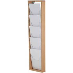 Wooden brochureholder 5 fag A4