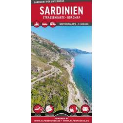 MoTourMaps Sardinien Auto- und Motorradkarte 1:330.000