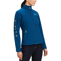 Ariat Women's New Team Softshell Jacket - Hydra/Night Sky Blanket