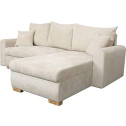 Poco Funktionsecke Beige Sofa 224cm 3-Sitzer