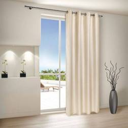 Macy vorhänge, ösenschal blickdicht beige140/235 cm dekostoff