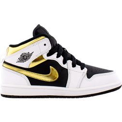 Nike Air Jordan 1 Mid PS - White/Multi-Color/Black