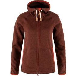 Fjällräven Övik Fleece Hoodie Women-autumn leaf-2XL