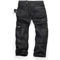 Scruffs 38" Waist/34" Leg Ripstop Trade Work Trousers Black