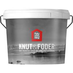 Falu Rödfärg KNUT & FODER Träfasadsfärg Vit, Röd