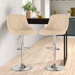 Neo Set of Two Madrid Cream Bar Stool 2pcs