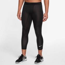 Nike Pro Dri-FIT-fitnesstights 3/4-længde til mænd sort