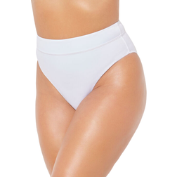 Swimsuits For All High Waist Cheeky Bikini Brief - White