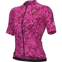 Ale Women's Papilon Jersey, Fluorescent Pink