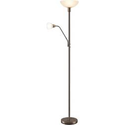 Lindby Nickelfarbener Deckenfluter Bodenlampe