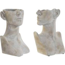 Home ESPRIT Planter Grey Cement Distressed 23 x 20 x 33 cm