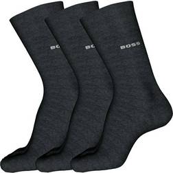 HUGO BOSS Men's 3P RS Uni CC Regular Socks - Dark Grey