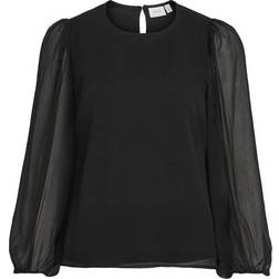 Vila Round Neck Long Sleeved Blouse