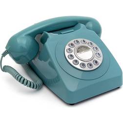 Gpo Retro 746 Desktop Push Button Telephone Blue