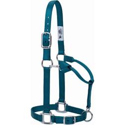 Weaver Nylon Chrome Adjust Halter Teal