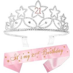 21st birthday, finally 21 birthday, 21st birthday gifts for her, 21 tiara silver