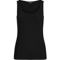 Lauren Ralph Lauren Cotton-Blend Tank Top Polo Black