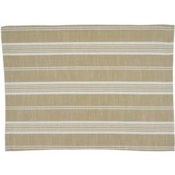 Saro Lifestyle Striped Cotton Place Mat Green