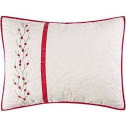 C&F Home Berry Wreath Christmas Pillow Case White