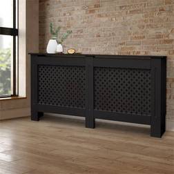 ECD Germany Radiatorbekleding Zwart 152 x 19 x 82 cm
