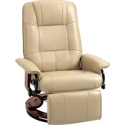 Homcom Faux Manual Recliner, Adjustable Lounge Chair