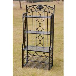 International Caravan Iron 5-tier Bakers Rack Hat Shelf