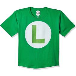 Fifth Sun Nintendo Boy's Luigi Icon T-Shirt, X-Small, Kelly