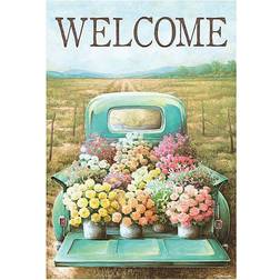 Magnolia Garden Flags M080014 Welcome Flower Truck