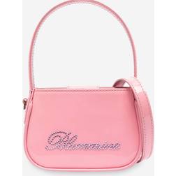 Blumarine Logo patent leather handbag