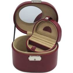 Windrose merino jewelry box schmuckschatulle red rot