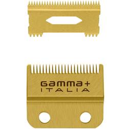 Gamma+ Fixed Gold Titanium Fade Hair Clipper Blade Titanium Slim