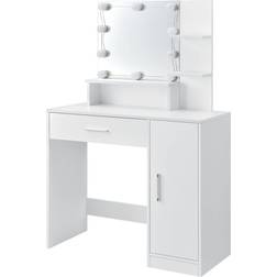 Juskys Zoey White Dressing Table