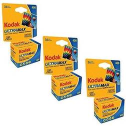 3 pack kodak ultramax 400 color print film 36 exp. 35mm dx 400 13536 108 pics