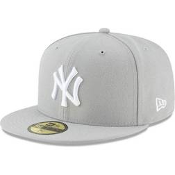 New Era York Yankees 59Fifty Fitted Hat Grey/White