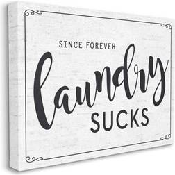 Stupell Sassy Laundry Room Sign Funny Family Humor Canvas Wall Decor