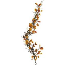 4Ft Fall Foliage, Berries & Twig Artificial Garland