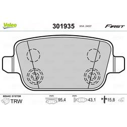 Valeo Bremsbeläge Hinten 301935 Galaxy V70 III Mondeo