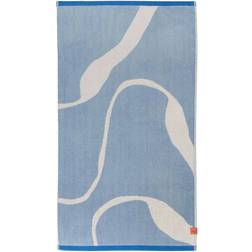 Mette Ditmer Nova Arte 70x133 cm Light Blue-Off-White Bath Towel White, Blue (140x50cm)