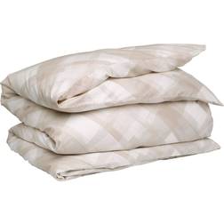 Mille Notti Spazzola 220x220 cm Beige Duvet Cover Beige (220x220cm)