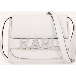 Karl Lagerfeld K/letters Flap Crossbody Bag, Woman, White, Size: One size