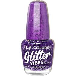 L.A. Colors Glitter Vibes Nail Polish CNL359 Purple-Razzi 13ml