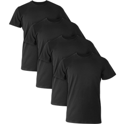 Hanes Men's Ultimate Comfort Fit Stretch Crewneck Undershirt 4-pack - Black