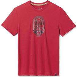 Smartwool Mountain Trail Graphic Tee Rhythmic Red Luer