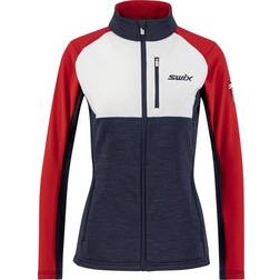 Swix Infinity Midlayer Jacket Women's - Dark navy/ Swix red