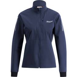 Swix Women's Pace Wind Jacket, XS, Dark Navy