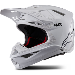 Alpinestars Supertech M10 Solid Helmet ECE - White Glossy
