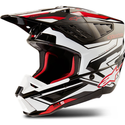 Alpinestars Crosshjelm SM5 Action Svart-Hvit-Rød
