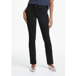 Paige Hoxton Straight Leg Jeans, Black Shadow